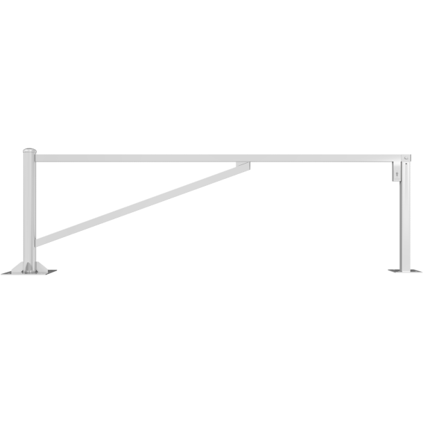 Swing barrier | to be fixed by plugs, hot-dip galvanized | clear width: 3000 mm | with Euro profile cylinder lock